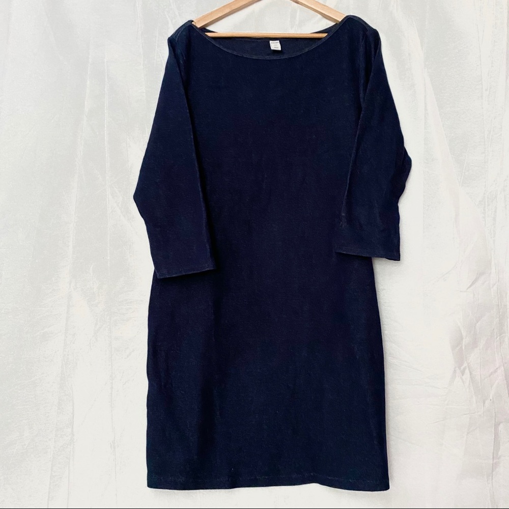 Old Navy Navy Dress Figure Flattering Scoop